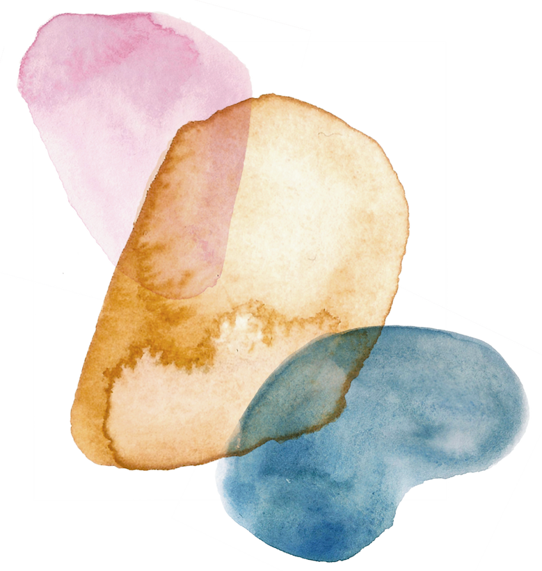 Watercolor Organic Splat Shape